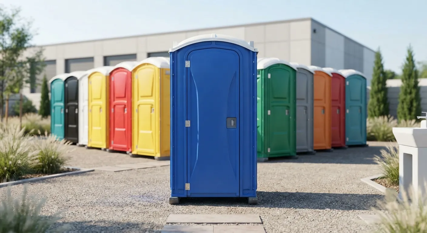 Portable toilet units ready for delivery in Revere, MA